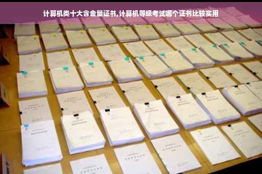 计算机类十大含金量证书,计算机等级考试哪个证书比较实用
