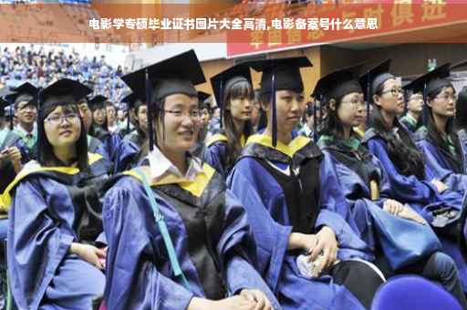 电影学专硕毕业证书图片大全高清,电影备案号什么意思