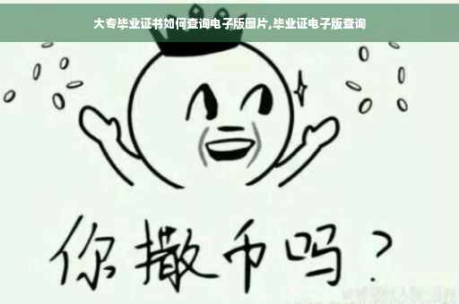 大专毕业证书如何查询电子版图片,毕业证电子版查询