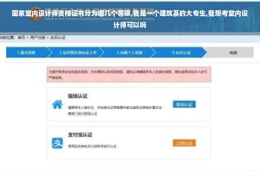 国家室内设计师资格证书分为哪几个等级,我是一个建筑系的大专生,我想考室内设计师可以吗