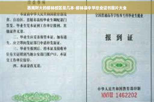 西南财大的柳林校区是几本-柳林县中学毕业证书图片大全