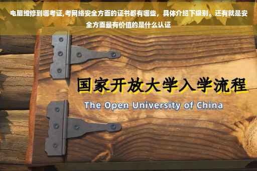 电脑维修到哪考证,考网络安全方面的证书都有哪些，具体介绍下级别。还有就是安全方面最有价值的是什么认证