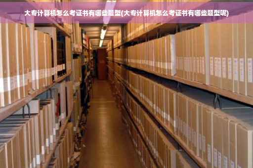 大专计算机怎么考证书有哪些题型(大专计算机怎么考证书有哪些题型呢)