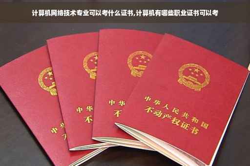 计算机网络技术专业可以考什么证书,计算机有哪些职业证书可以考