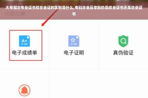 大专层次专业证书和毕业证的区别是什么,专科毕业后拿到的是结业证书还是毕业证书