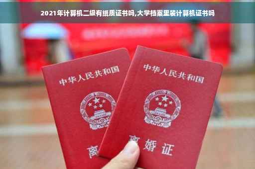 2021年计算机二级有纸质证书吗,大学档案里装计算机证书吗