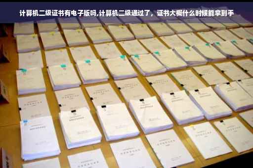 计算机二级证书有电子版吗,计算机二级通过了，证书大概什么时候能拿到手