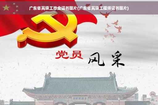 广东省高级工毕业证书图片(广东省高级工程师证书图片)