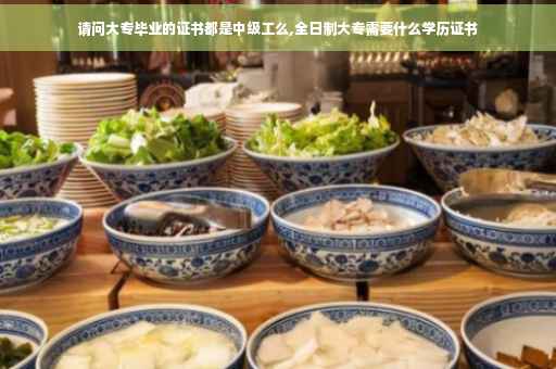 请问大专毕业的证书都是中级工么,全日制大专需要什么学历证书