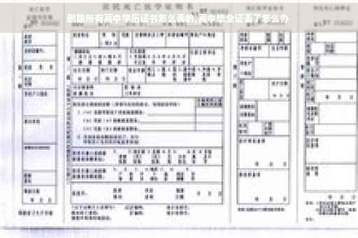 删除所有高中学历证书怎么弄的,高中毕业证丢了怎么办