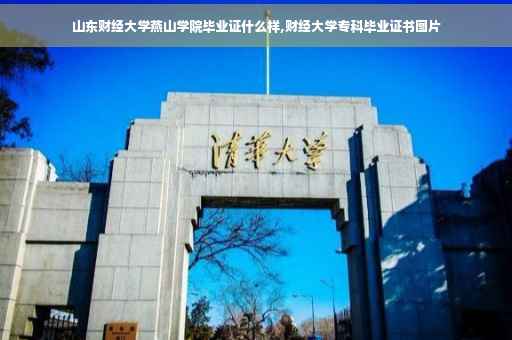 山东财经大学燕山学院毕业证什么样,财经大学专科毕业证书图片