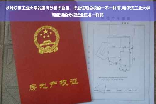 从哈尔滨工业大学的威海分校毕业后，毕业证和总校的一不一样啊,哈尔滨工业大学和威海的分校毕业证书一样吗