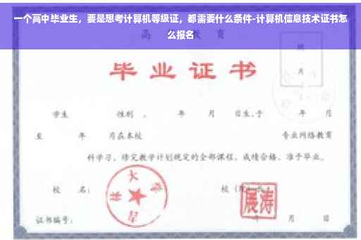 一个高中毕业生，要是想考计算机等级证，都需要什么条件-计算机信息技术证书怎么报名