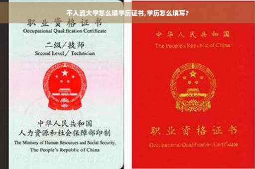 不入流大学怎么填学历证书,学历怎么填写?