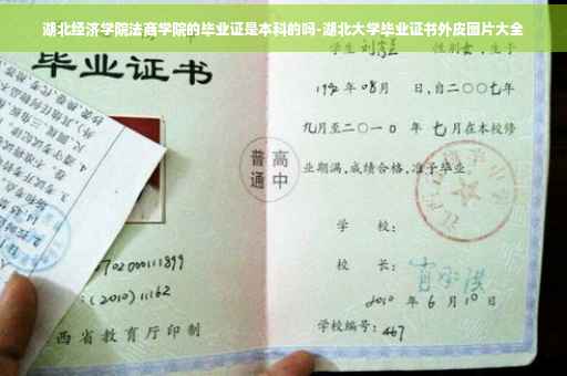 湖北经济学院法商学院的毕业证是本科的吗-湖北大学毕业证书外皮图片大全