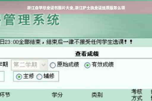 浙江自学毕业证书图片大全,浙江护士执业证纸质版怎么领
