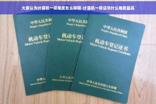 大家认为计算机一级难度怎么样啊-计算机一级证书什么难度最高