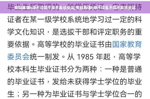 专科英语b级不过是不是不发毕业证,专科英语b级不过是不是不发毕业证