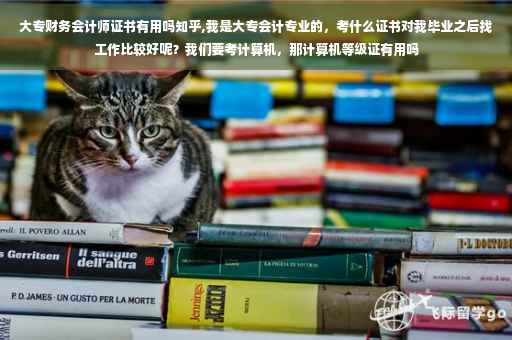 大专财务会计师证书有用吗知乎,我是大专会计专业的，考什么证书对我毕业之后找工作比较好呢？我们要考计算机，那计算机等级证有用吗