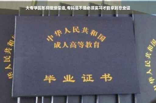大专学历怎样继续深造,专科是不是必须实习才能拿到毕业证
