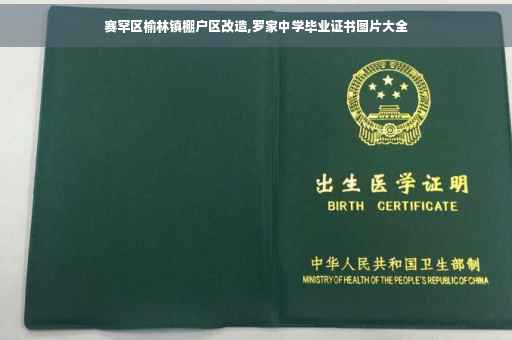 赛罕区榆林镇棚户区改造,罗家中学毕业证书图片大全