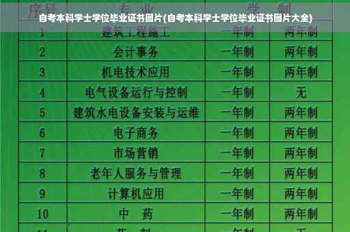 自考本科学士学位毕业证书图片(自考本科学士学位毕业证书图片大全)