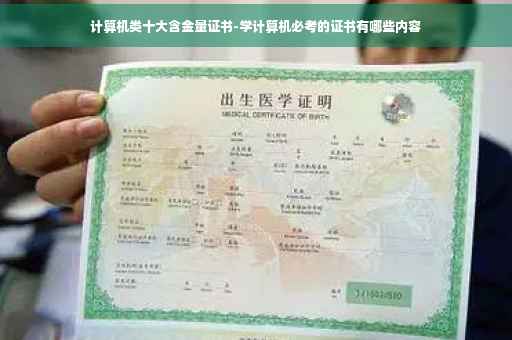 计算机类十大含金量证书-学计算机必考的证书有哪些内容