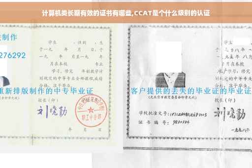 计算机类长期有效的证书有哪些,CCAT是个什么级别的认证