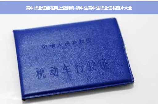 高中毕业证能在网上查到吗-初中生高中生毕业证书图片大全