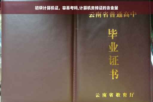 初级计算机证，容易考吗,计算机资格证的含金量