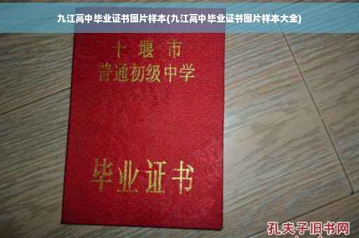 九江高中毕业证书图片样本(九江高中毕业证书图片样本大全)