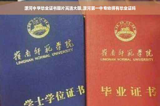 漯河中学毕业证书图片高清大图,漯河第一中专幼师有毕业证吗