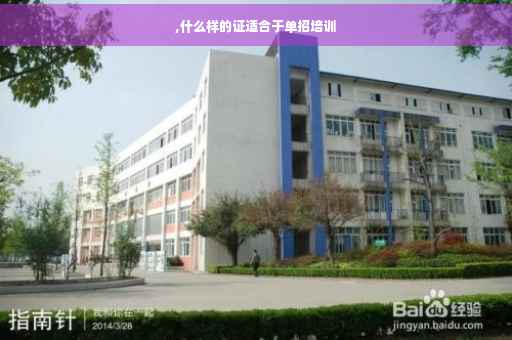 ,什么样的证适合于单招培训