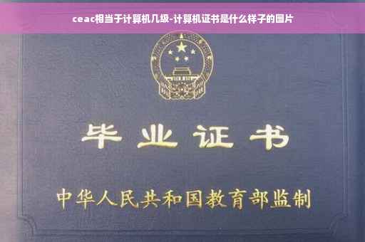 ceac相当于计算机几级-计算机证书是什么样子的图片