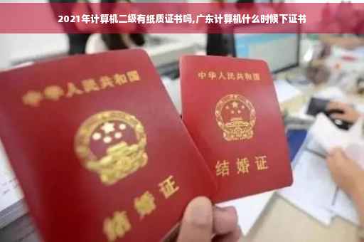 2021年计算机二级有纸质证书吗,广东计算机什么时候下证书