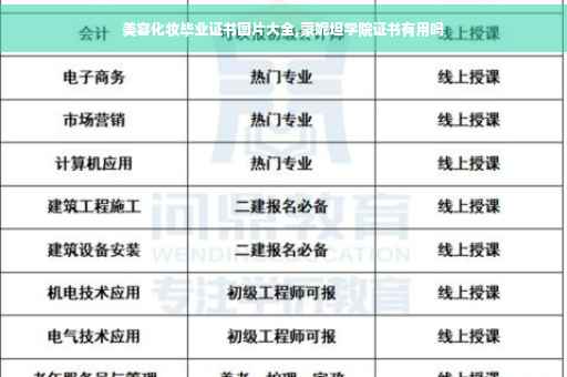 美容化妆毕业证书图片大全,蒙妮坦学院证书有用吗