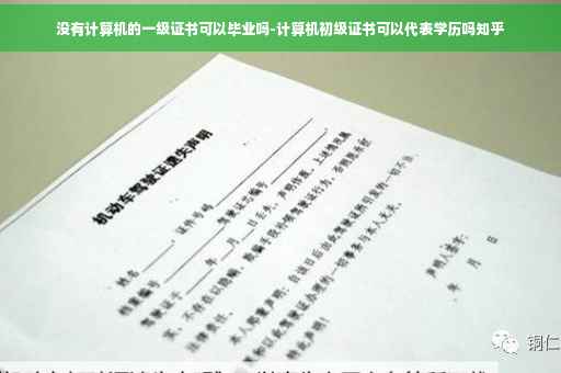 没有计算机的一级证书可以毕业吗-计算机初级证书可以代表学历吗知乎