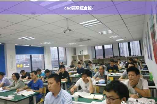 cad高级证全称-