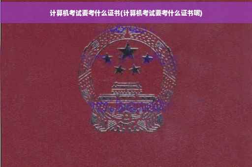 计算机考试要考什么证书(计算机考试要考什么证书呢)