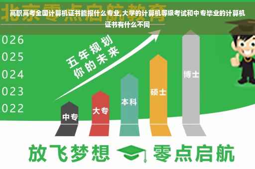 高职高考全国计算机证书能报什么专业,大学的计算机等级考试和中专毕业的计算机证书有什么不同