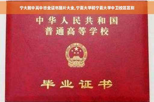 宁大附中高中毕业证书图片大全,宁夏大学和宁夏大学中卫校区区别