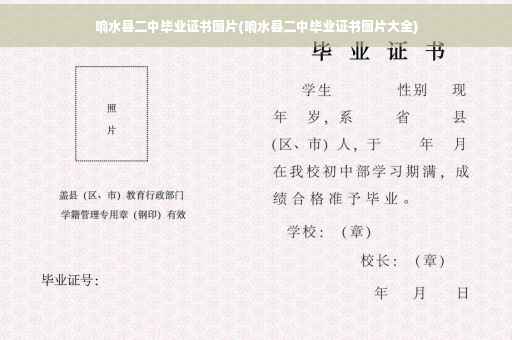 响水县二中毕业证书图片(响水县二中毕业证书图片大全)