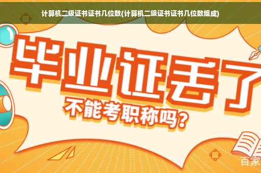 计算机二级证书证书几位数(计算机二级证书证书几位数组成)