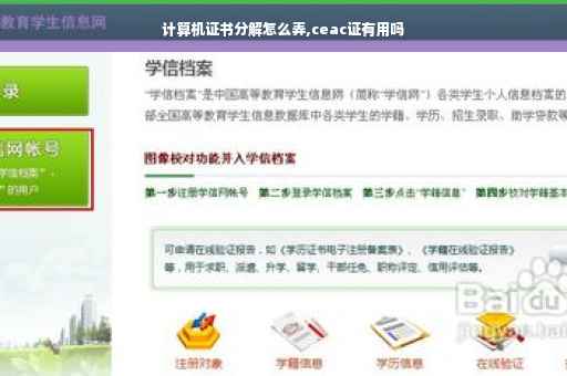 计算机证书分解怎么弄,ceac证有用吗
