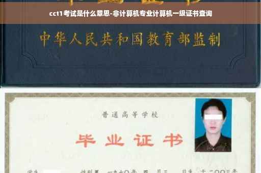 cct1考试是什么意思-非计算机专业计算机一级证书查询
