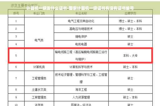 计算机一级发什么证书-国家计算机一级证书有没有证书编号