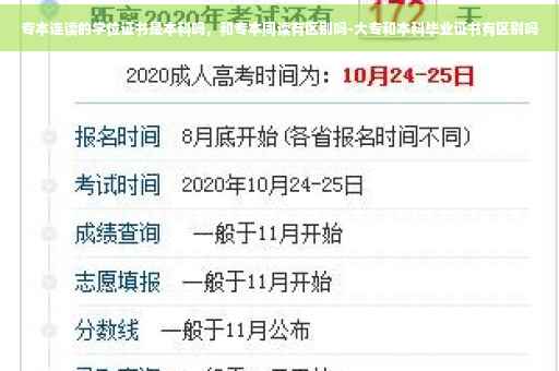 专本连读的学位证书是本科吗，和专本同读有区别吗-大专和本科毕业证书有区别吗