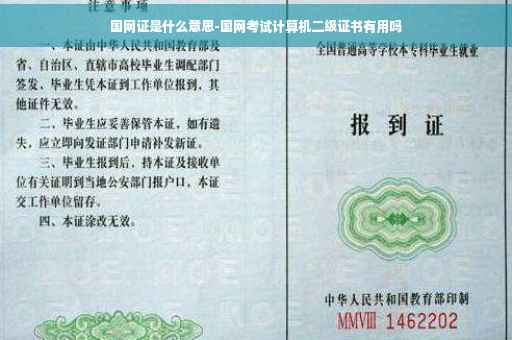 国网证是什么意思-国网考试计算机二级证书有用吗