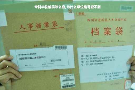 专科学位编码怎么查,为什么学位编号查不到
