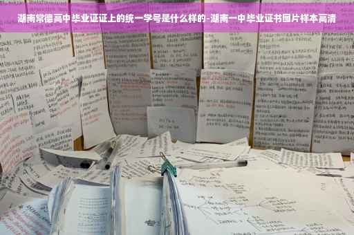 湖南常德高中毕业证证上的统一学号是什么样的-湖南一中毕业证书图片样本高清 湖南常德高中毕业证证上的统一学号是什么样的-湖南一中毕业证书图片样本高清